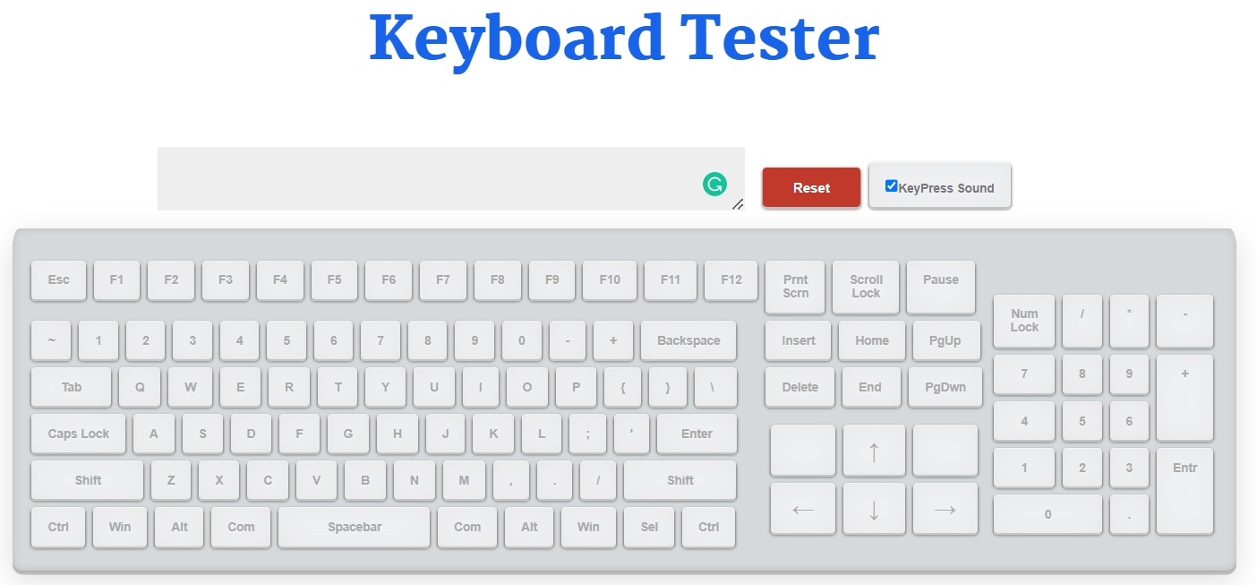 keyboard tester